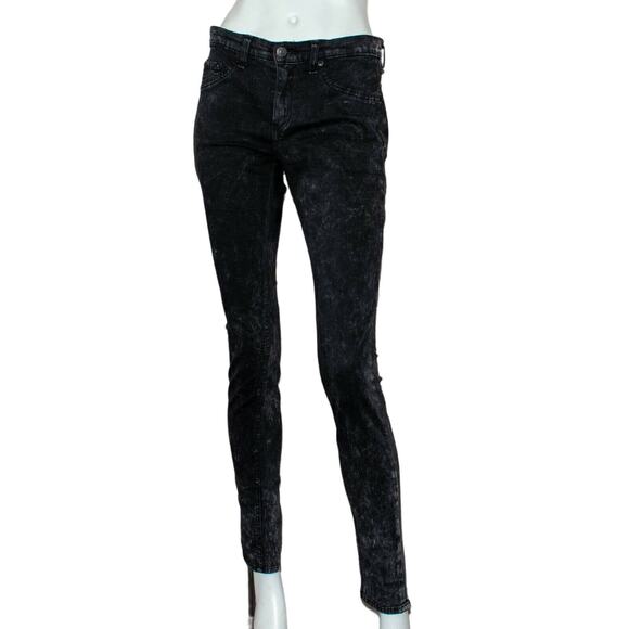 Rag & Bone Women's Legging Jean Rosebowl Black Jean Size 28 - Picture 1 of 12